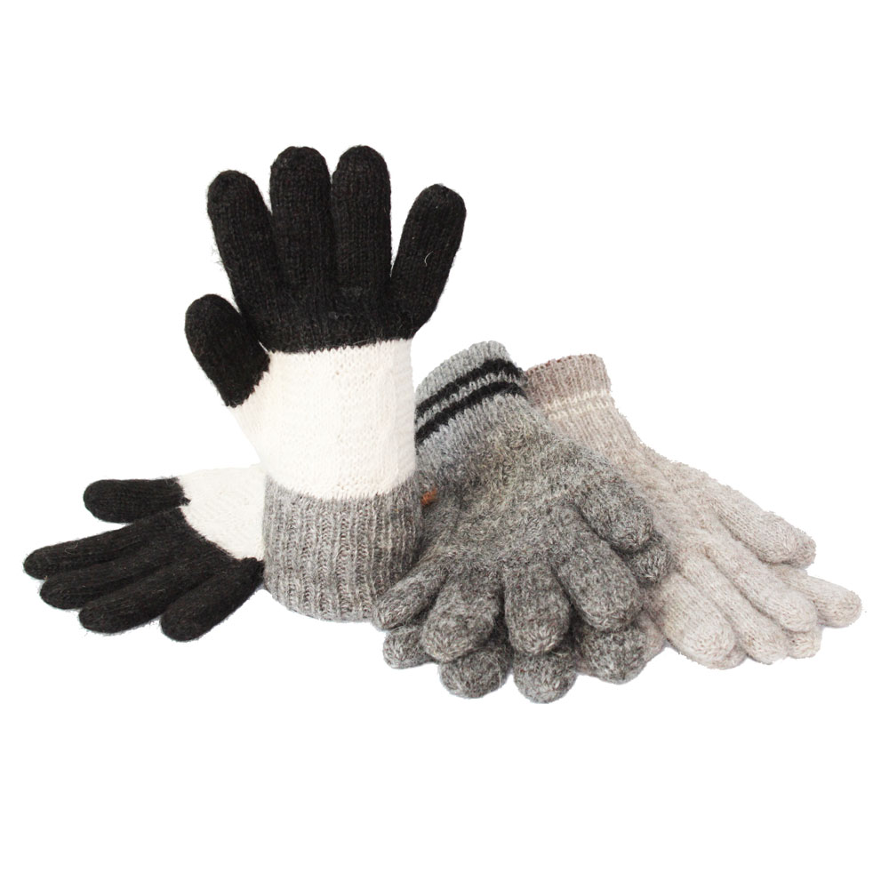 Gant chaud laine d'alpaga contre le froid - La Maison de l'Alpaga (LMA)